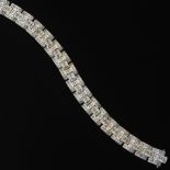 Ladies' Retro Gold and 13.00 ct Diamond Bracelet