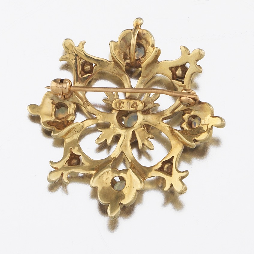 Ladies' Victorian Gold and Opal Ornate Pin/Brooch - Image 6 of 6