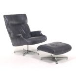Room and Board Leather Swivel Chair
