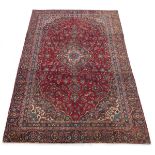 Semi-Antique Very Fine Hand Knotted Kashan Carpet