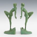 Frankart Style Figural Bookends