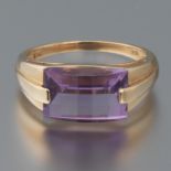 Ladies' Gold and Amethyst Ring