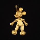 Adorable Italian Gold Disney Mickey Mouse Articulated Charm/Pendant