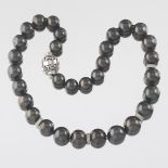 A Tahitian Pearl and Diamond Necklace