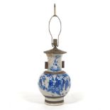 Chinese Polychromed Porcelain Vase Table Lamp