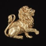 Gold and Diamond Heraldic Lion Sejant-Rampant Slider