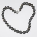 Ladies' Tahitian Pearl Necklace with Sterling Silver Clasp