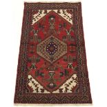 Vintage Fine Hand Knotted Zanjan Carpet