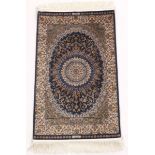 Extra Fine Hand Knotted Signed Bamboo Silk Carpet