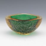 Murano Crackle Glass Bowl