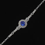 Ladies' Tanzanite and Diamond Bracelet