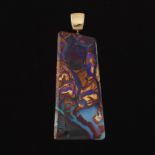 Gold and 63 ct Boulder Opal Pendant