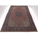 Antique Hand-Knotted Tabriz Palace Size Carpet, ca. 1920's