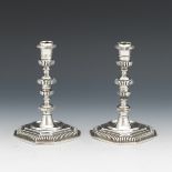 Shreve Crump & Low 17 Th Century Reproduction Solid Sterling Candlesticks