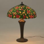 Handel Base with Chicago Mosaic Style Leaded Glass Lamp