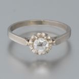 Ladies' Victorian Gold and Rose Cut Solitaire Diamond Ring