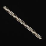 Victorian Gold and Seed Pearl Bar Pin