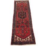 Near Antique Fine Hand Knotted Zanjan Runer, ca. 1950's