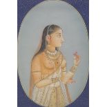 Three Framed Indian Paintings on Silk