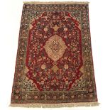 Near Antique Very Fine Hand-Knotted Sarouk Carpet, ca. 1940's