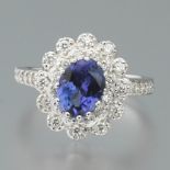 Ladies' Tanzanite and Diamond Ring