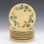 Tiffany & Co. Majolica Palissy Plates, Set of 8