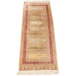 Semi-Antique Hand-Knotted Kayseri Art Silk Carpet