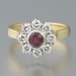 Ladies' Ruby and Diamond Ring