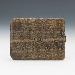 Art Deco Gold and Snake Skin Card Case