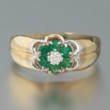 Ladies' Gold, Emerald and Diamond Ring, AJA Report