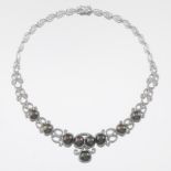 Tahitian Pearl and Diamond Necklace