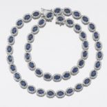 Ladies' Sapphire and Diamond Necklace