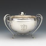 English Sterling Silver Art Nouveau Footed Centerpiece, Birmingham, c. 1910, Retailed by Bailey, Ba