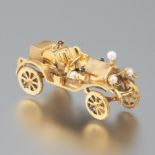 Vintage Gold and Diamond Car