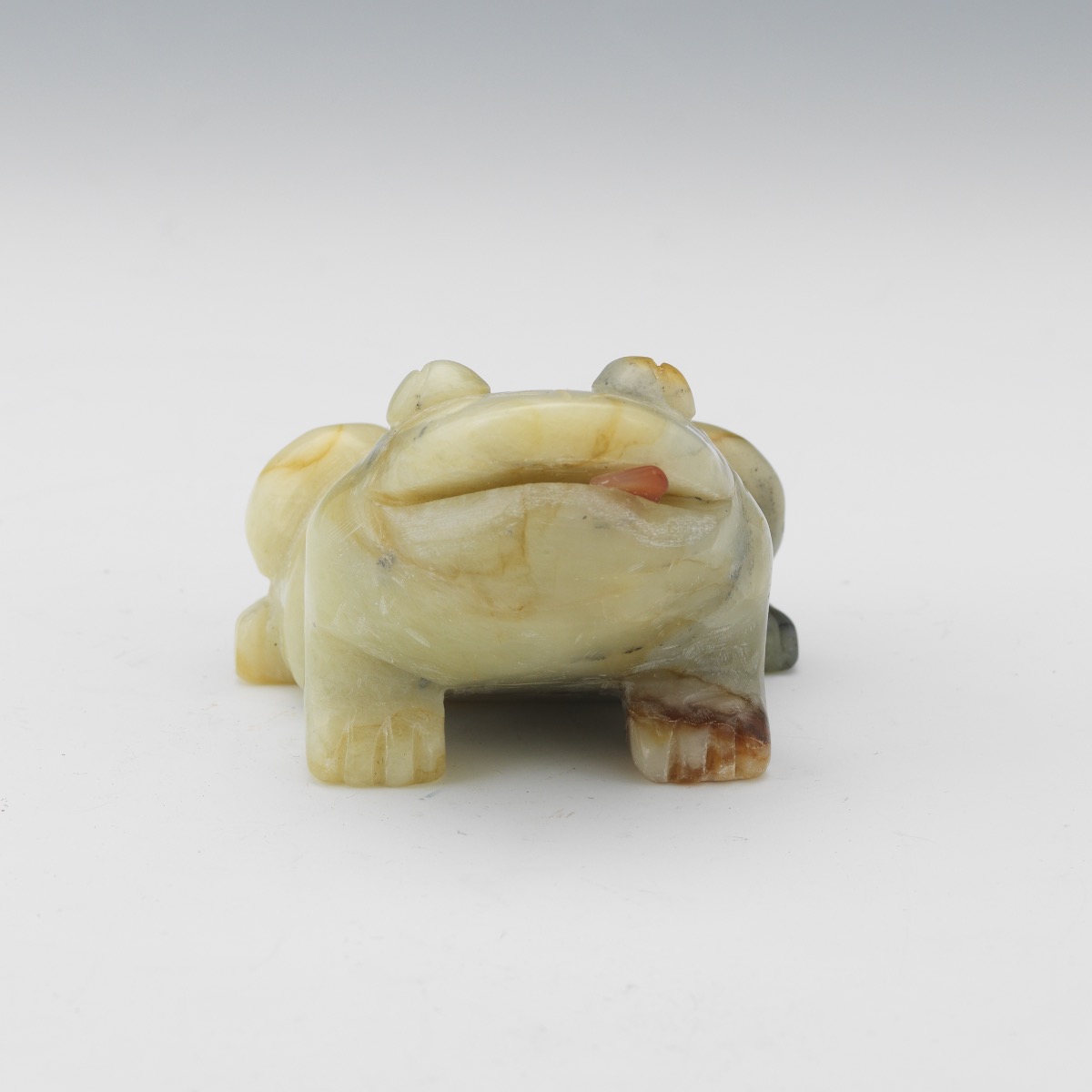 Chinese Carved Agate and Carnelian Lucky Frog Cabinet Sculpture, in Presentation Box - Image 5 of 8