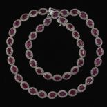 Ladies' Ruby and Diamond Necklace