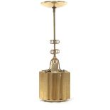 Lehrolite Mid-Century Modern Pierced Metal Pendant Light