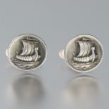 Georg Jensen Sterling Silver Viking Cufflinks