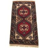 Semi-Antique Fine Hand Knotted Turkish Village Carpet