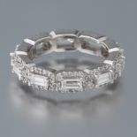 Ladies' White Gold and Diamond Eternity Band