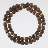 Tiger Eye and Gold Bead Necklace