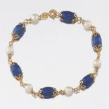 Uno a Erre Gold, Enamel, and Pearl Bracelet