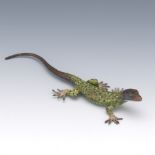 Austrian Cold Painted Bronze Lizard