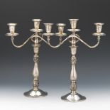 Pair of International Sterling Silver Candelabra