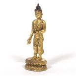 Tibetan Gilt bronze Altar Shrine Buddha