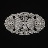 Art Deco Platinum and Diamond Brooch