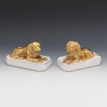 Two Italian Porcelain Cavalier King Charles Spaniel Figurines