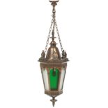 Bronze and Glass Lantern