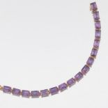 Ladies' Gold and Amethyst Tennis Bracelet