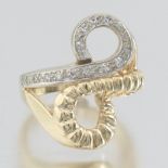 Ladies' Vintage Gold and Diamond "Infinity" Bypass Ring